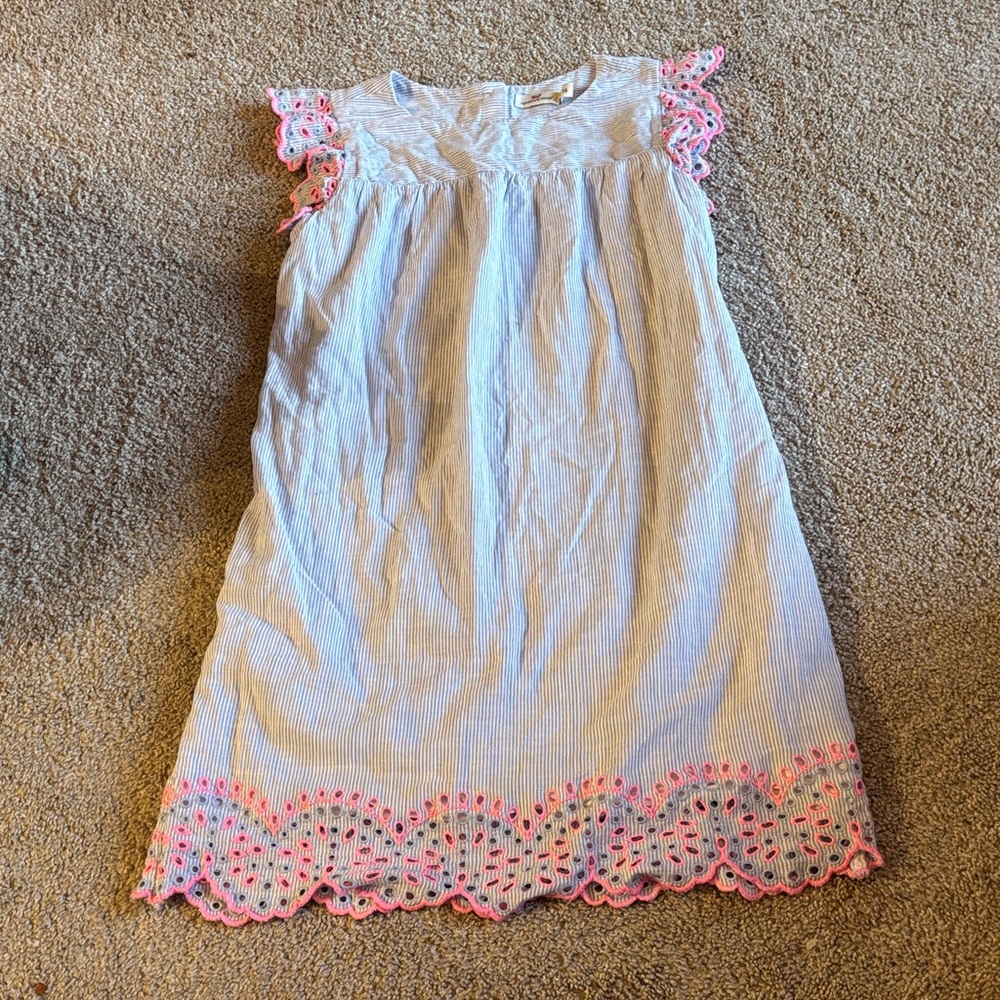 Vineyard Vines Blue and Pink Kids Dress
